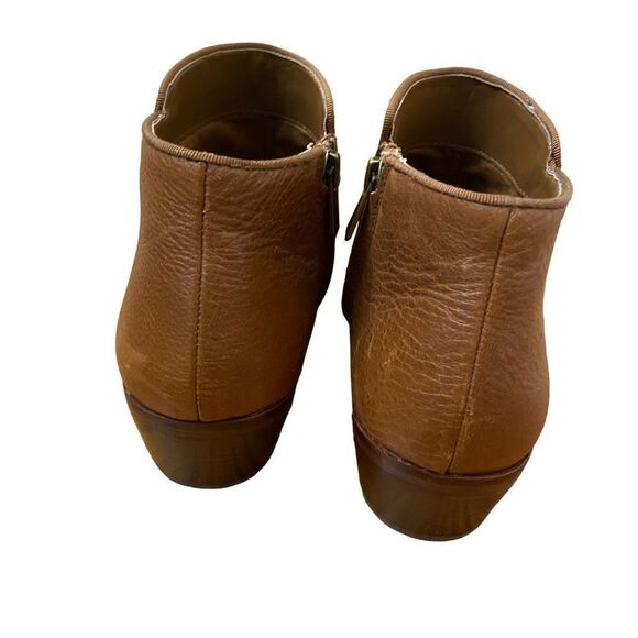 Sam Edelman Brown Leather Petty Ankle Booties Size 8.5 - Picture 4 of 6
